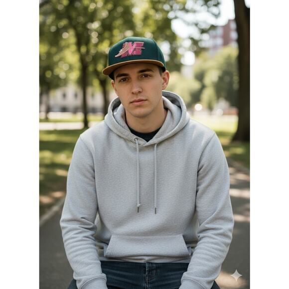 New Era 59FIFTY Tampa Bay Devil Rays Hat Size 7 3/8 Tie Dye Brim Fitted Cap MLB - Picture 2 of 5